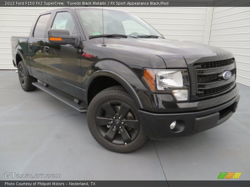 Tuxedo Black Metallic / FX Sport Appearance Black/Red 2013 Ford F150 FX2 SuperCrew