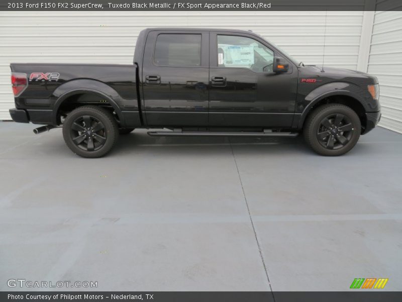 Tuxedo Black Metallic / FX Sport Appearance Black/Red 2013 Ford F150 FX2 SuperCrew