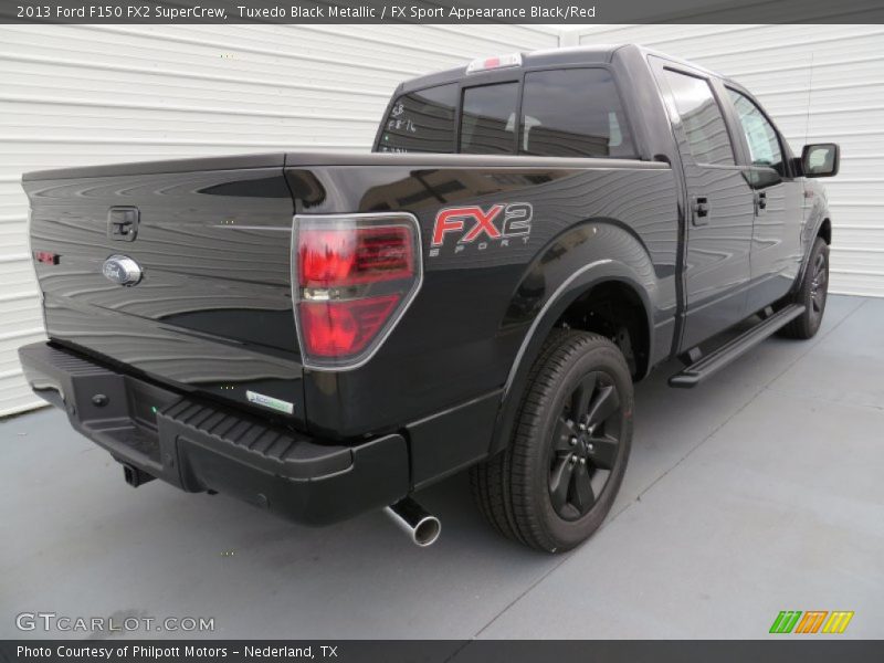 Tuxedo Black Metallic / FX Sport Appearance Black/Red 2013 Ford F150 FX2 SuperCrew