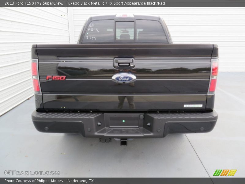 Tuxedo Black Metallic / FX Sport Appearance Black/Red 2013 Ford F150 FX2 SuperCrew