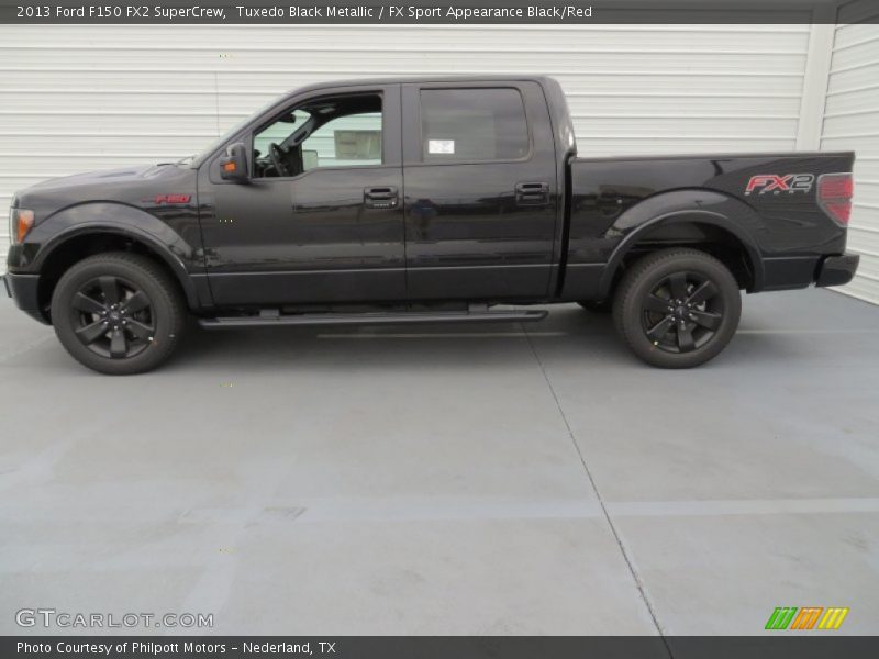 Tuxedo Black Metallic / FX Sport Appearance Black/Red 2013 Ford F150 FX2 SuperCrew