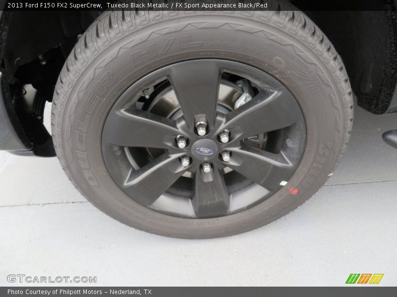 Tuxedo Black Metallic / FX Sport Appearance Black/Red 2013 Ford F150 FX2 SuperCrew