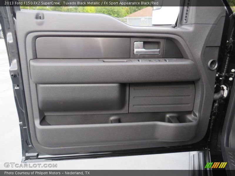 Tuxedo Black Metallic / FX Sport Appearance Black/Red 2013 Ford F150 FX2 SuperCrew