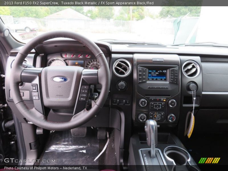 Tuxedo Black Metallic / FX Sport Appearance Black/Red 2013 Ford F150 FX2 SuperCrew