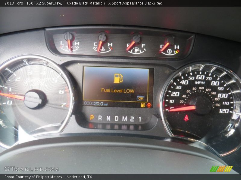 Tuxedo Black Metallic / FX Sport Appearance Black/Red 2013 Ford F150 FX2 SuperCrew