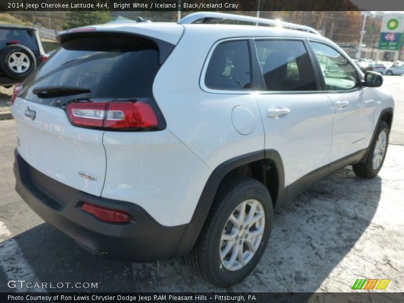 Bright White / Iceland - Black/Iceland Gray 2014 Jeep Cherokee Latitude 4x4