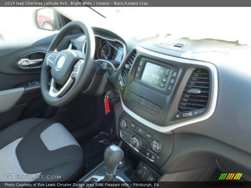 Bright White / Iceland - Black/Iceland Gray 2014 Jeep Cherokee Latitude 4x4