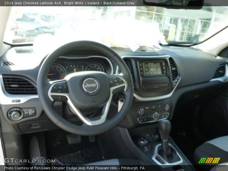 Bright White / Iceland - Black/Iceland Gray 2014 Jeep Cherokee Latitude 4x4
