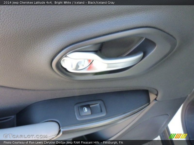 Bright White / Iceland - Black/Iceland Gray 2014 Jeep Cherokee Latitude 4x4