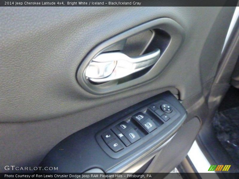 Bright White / Iceland - Black/Iceland Gray 2014 Jeep Cherokee Latitude 4x4