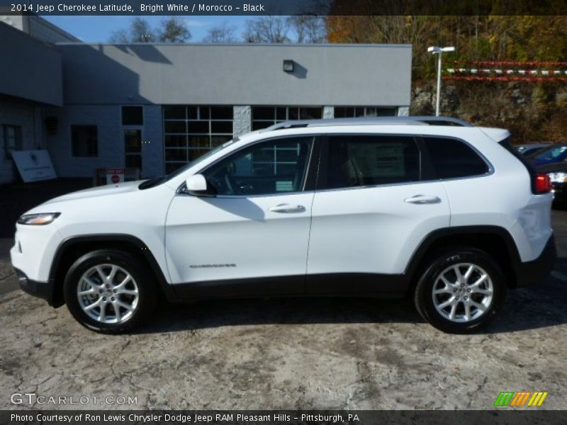 Bright White / Morocco - Black 2014 Jeep Cherokee Latitude