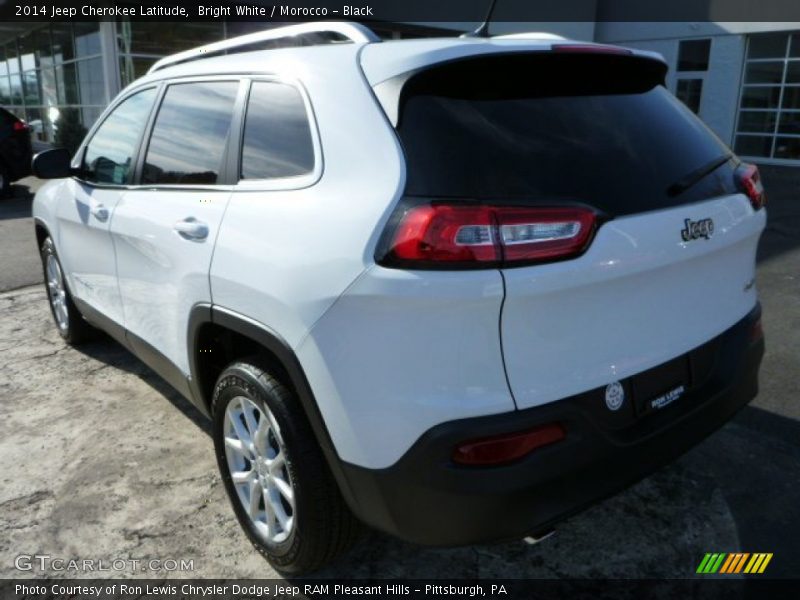 Bright White / Morocco - Black 2014 Jeep Cherokee Latitude