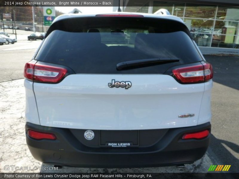 Bright White / Morocco - Black 2014 Jeep Cherokee Latitude