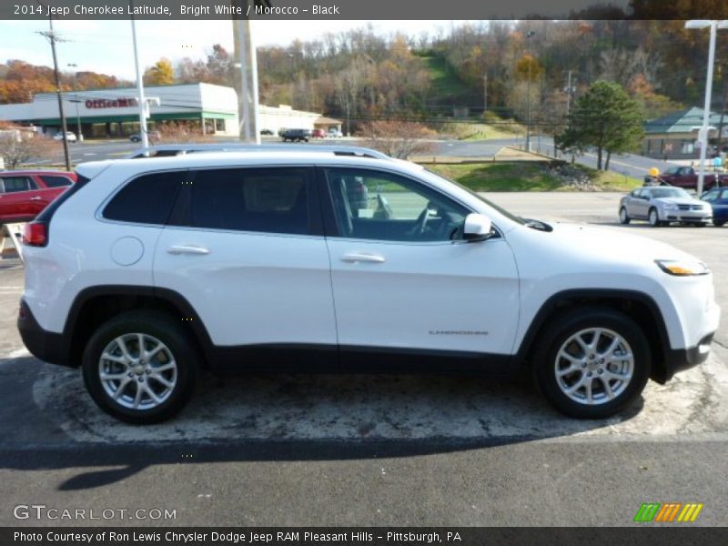 Bright White / Morocco - Black 2014 Jeep Cherokee Latitude