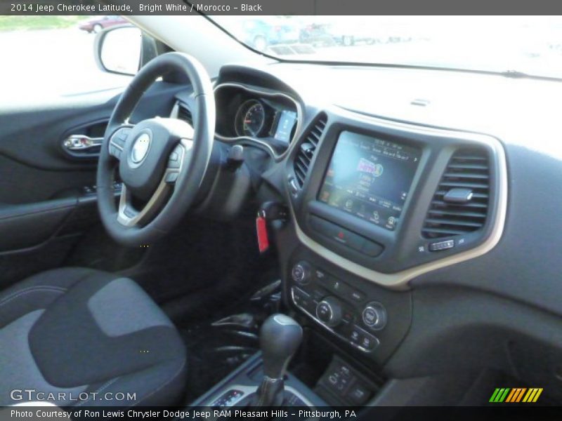 Bright White / Morocco - Black 2014 Jeep Cherokee Latitude