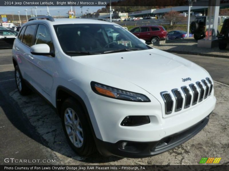 Bright White / Morocco - Black 2014 Jeep Cherokee Latitude