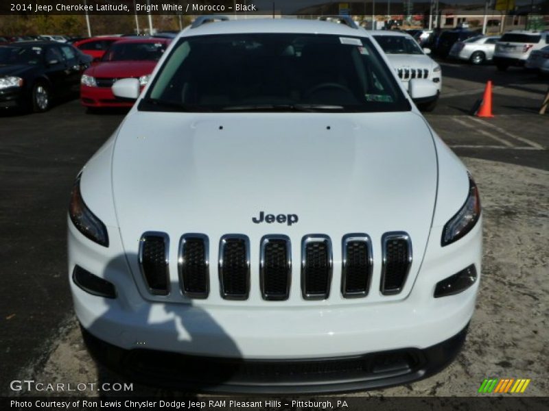 Bright White / Morocco - Black 2014 Jeep Cherokee Latitude