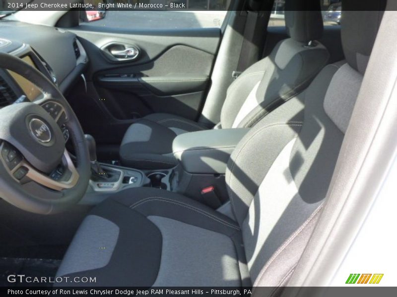 Bright White / Morocco - Black 2014 Jeep Cherokee Latitude