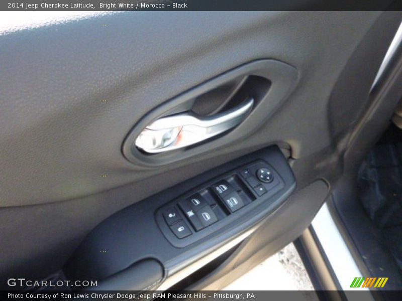 Bright White / Morocco - Black 2014 Jeep Cherokee Latitude
