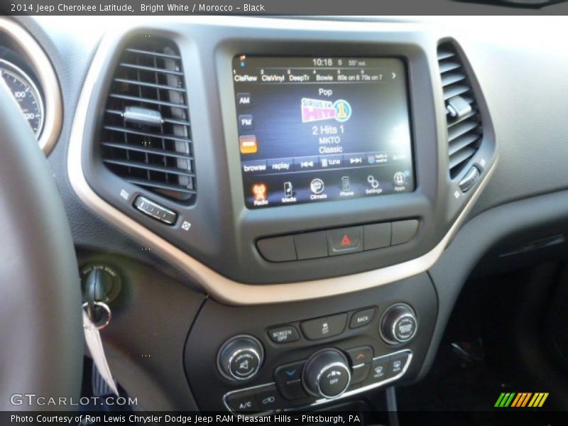 Bright White / Morocco - Black 2014 Jeep Cherokee Latitude