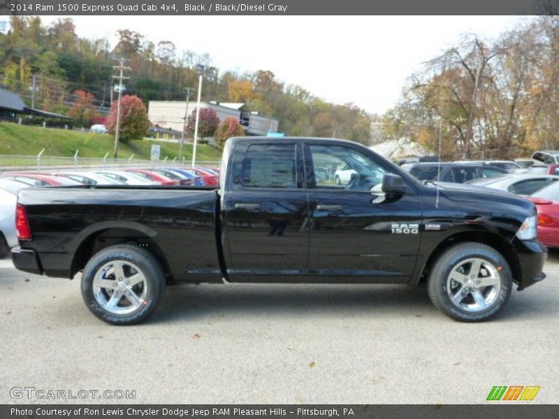 Black / Black/Diesel Gray 2014 Ram 1500 Express Quad Cab 4x4