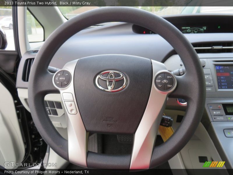 Black / Misty Gray 2013 Toyota Prius Two Hybrid