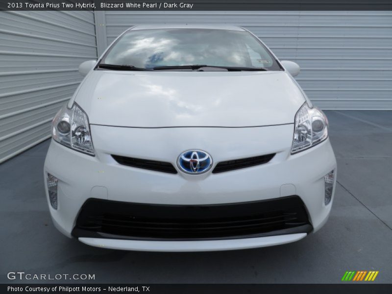 Blizzard White Pearl / Dark Gray 2013 Toyota Prius Two Hybrid