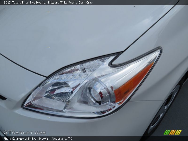 Blizzard White Pearl / Dark Gray 2013 Toyota Prius Two Hybrid