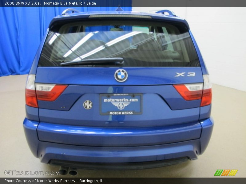 Montego Blue Metallic / Beige 2008 BMW X3 3.0si