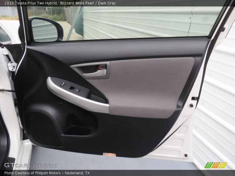 Blizzard White Pearl / Dark Gray 2013 Toyota Prius Two Hybrid