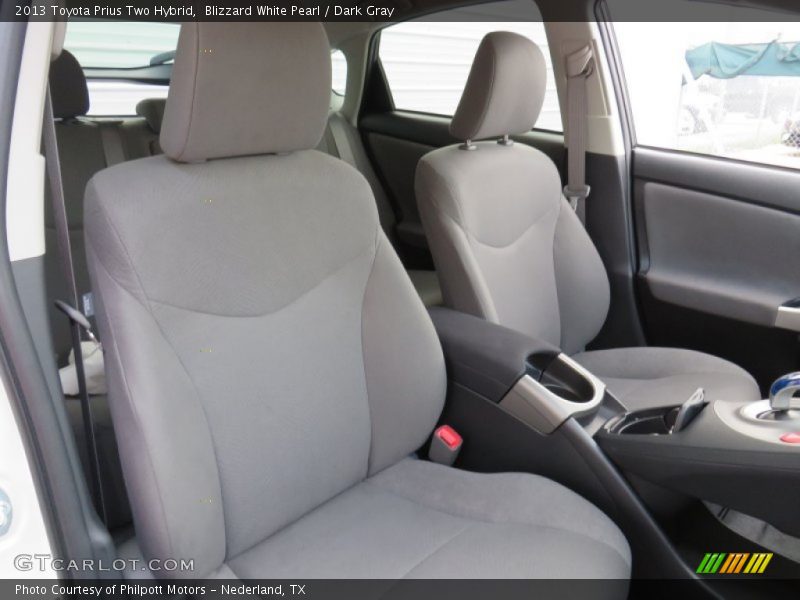 Blizzard White Pearl / Dark Gray 2013 Toyota Prius Two Hybrid