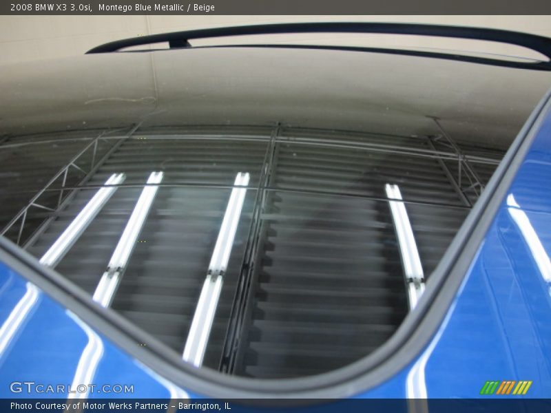 Montego Blue Metallic / Beige 2008 BMW X3 3.0si