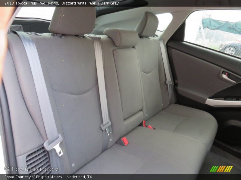 Blizzard White Pearl / Dark Gray 2013 Toyota Prius Two Hybrid