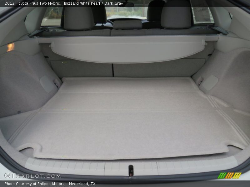 Blizzard White Pearl / Dark Gray 2013 Toyota Prius Two Hybrid