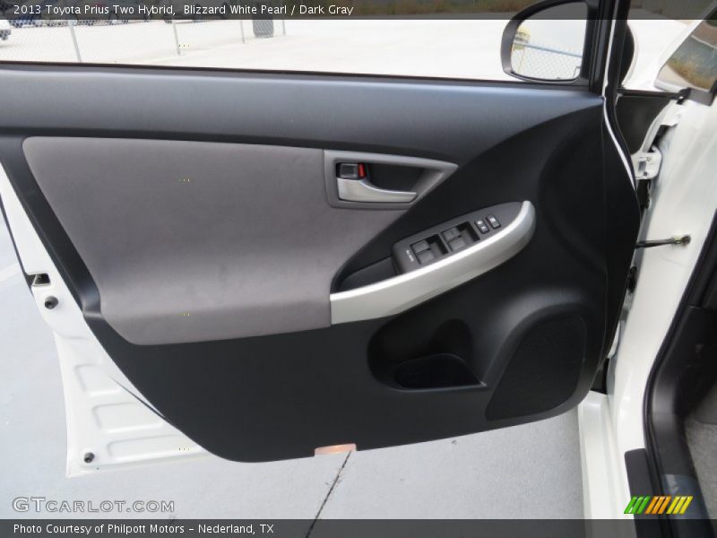 Blizzard White Pearl / Dark Gray 2013 Toyota Prius Two Hybrid