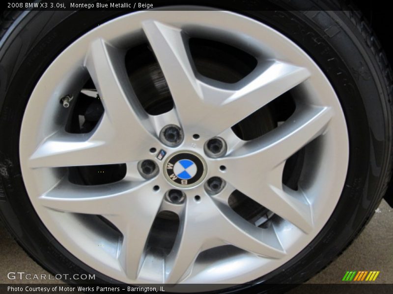 Montego Blue Metallic / Beige 2008 BMW X3 3.0si