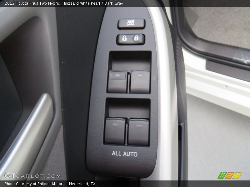 Blizzard White Pearl / Dark Gray 2013 Toyota Prius Two Hybrid