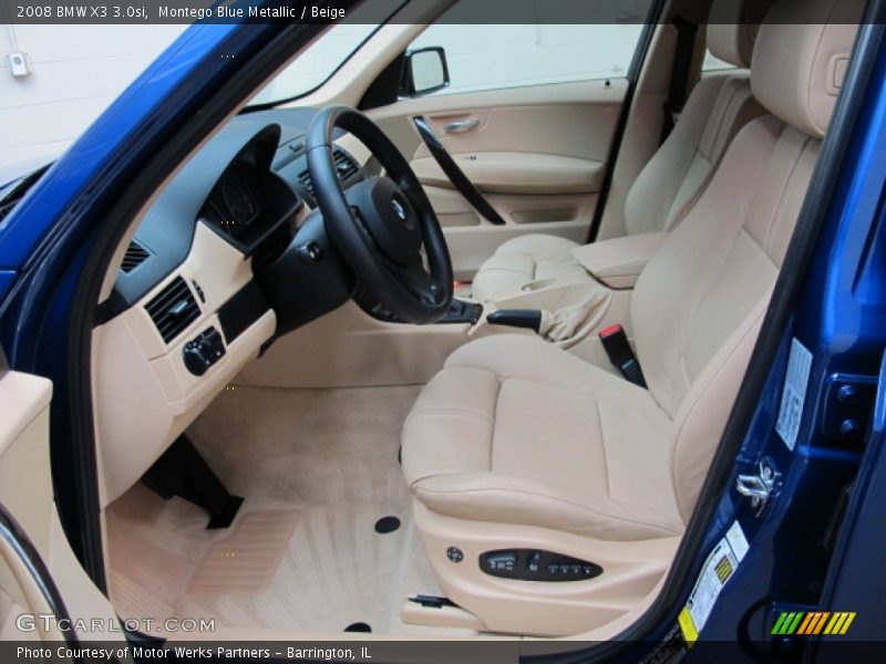 Front Seat of 2008 X3 3.0si