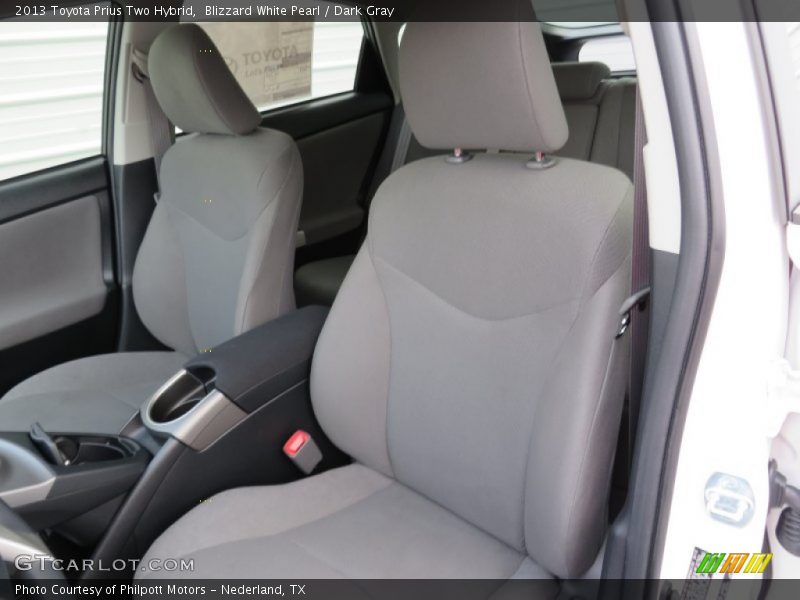 Blizzard White Pearl / Dark Gray 2013 Toyota Prius Two Hybrid