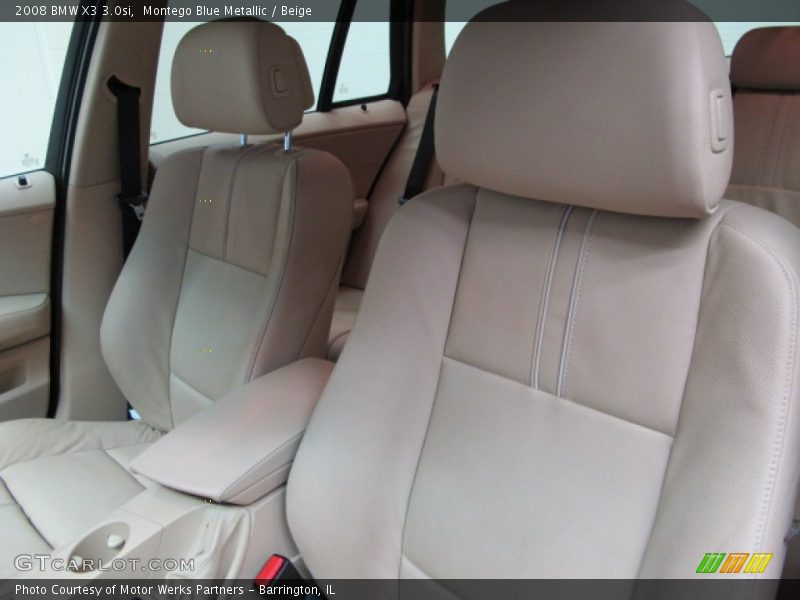 Montego Blue Metallic / Beige 2008 BMW X3 3.0si