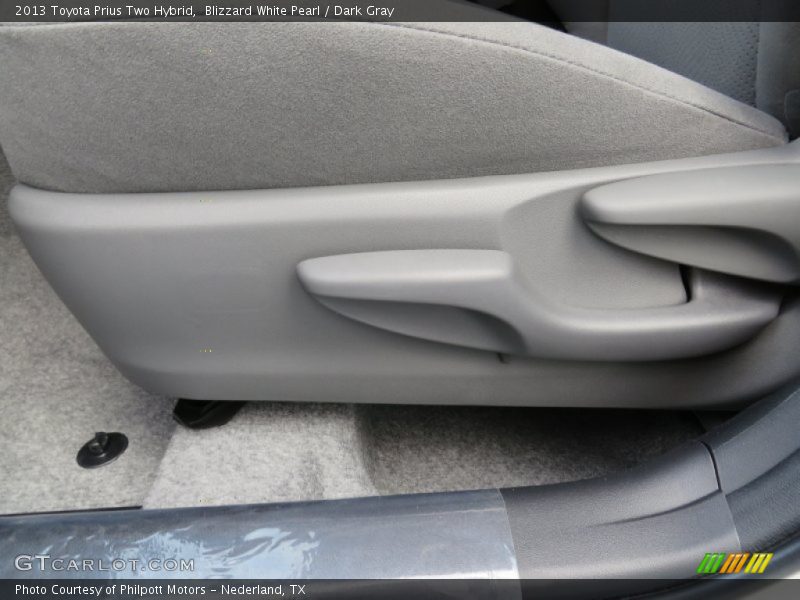 Blizzard White Pearl / Dark Gray 2013 Toyota Prius Two Hybrid