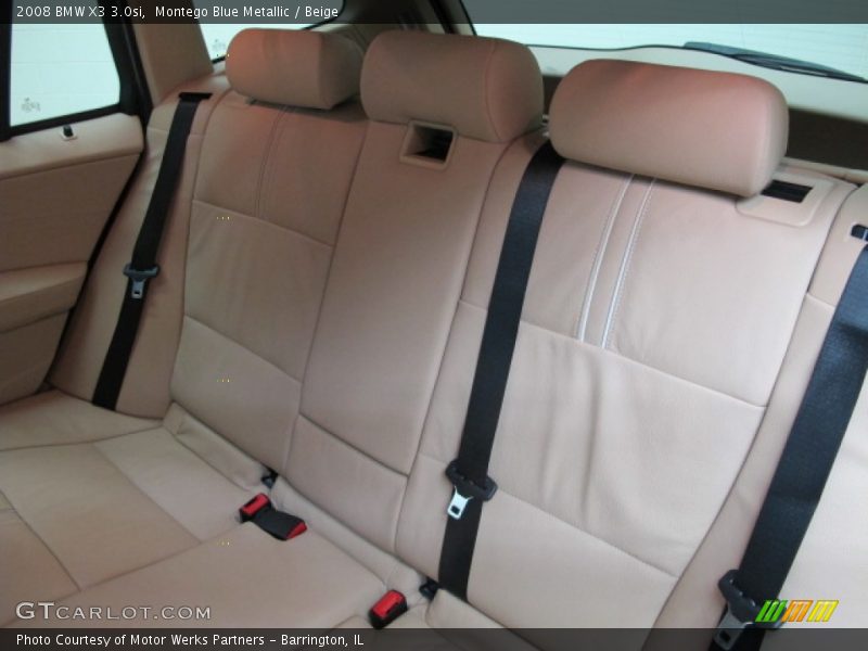 Montego Blue Metallic / Beige 2008 BMW X3 3.0si