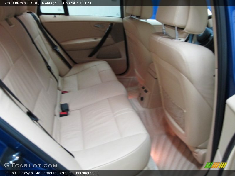 Montego Blue Metallic / Beige 2008 BMW X3 3.0si