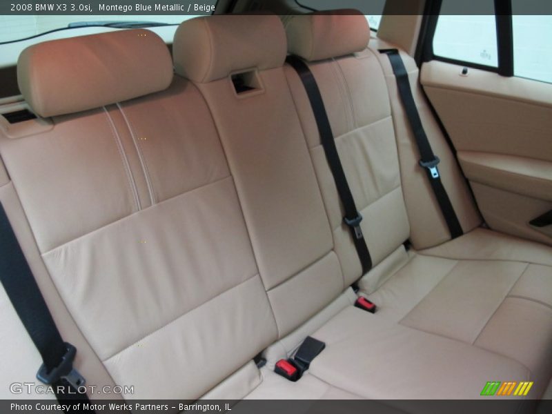 Montego Blue Metallic / Beige 2008 BMW X3 3.0si