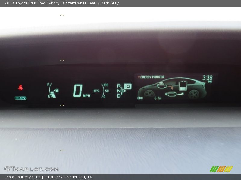 Blizzard White Pearl / Dark Gray 2013 Toyota Prius Two Hybrid
