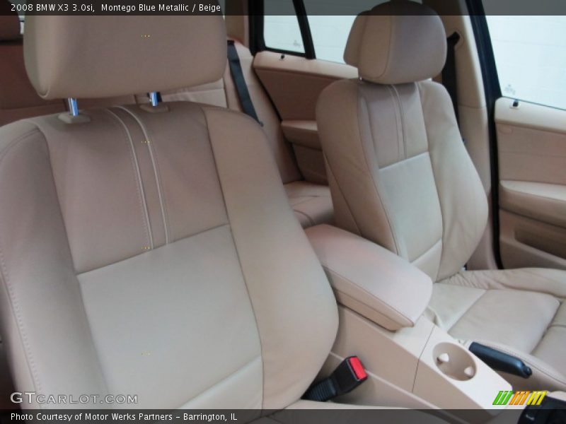 Montego Blue Metallic / Beige 2008 BMW X3 3.0si
