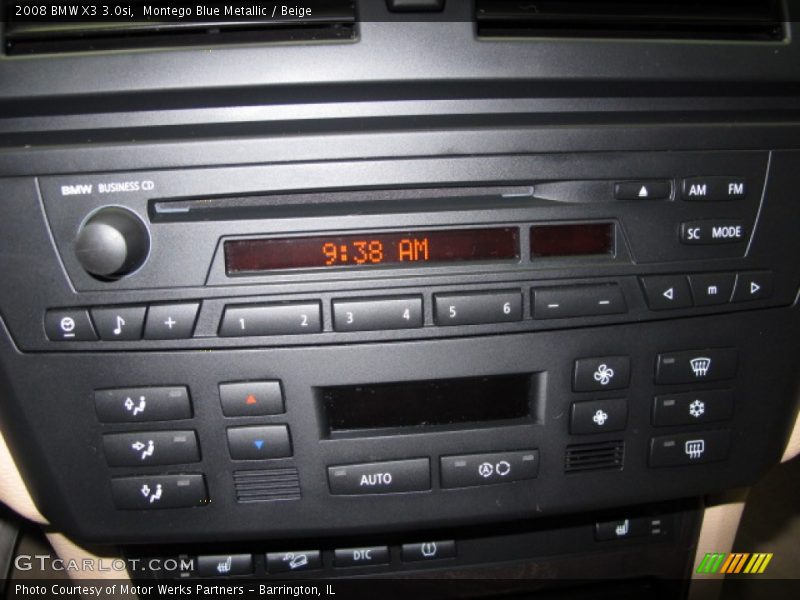 Montego Blue Metallic / Beige 2008 BMW X3 3.0si