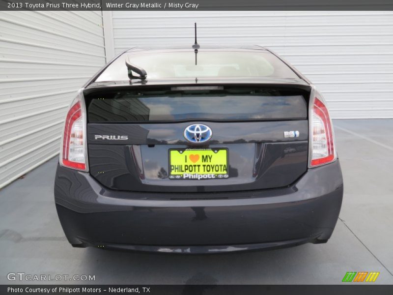 Winter Gray Metallic / Misty Gray 2013 Toyota Prius Three Hybrid