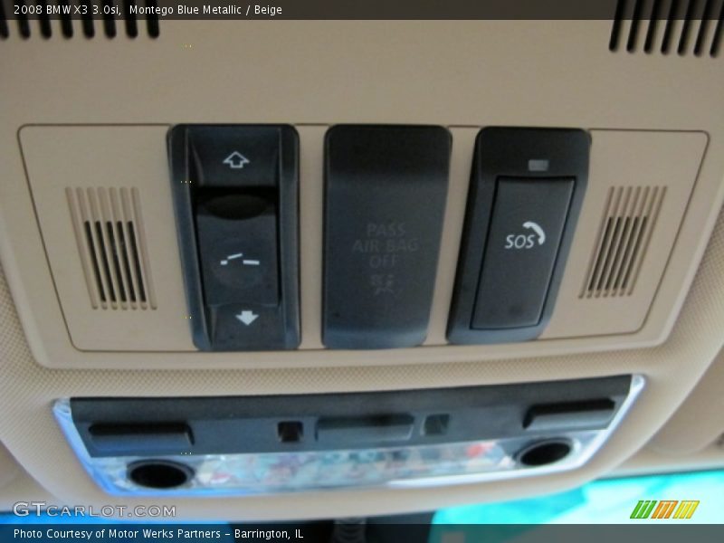 Montego Blue Metallic / Beige 2008 BMW X3 3.0si