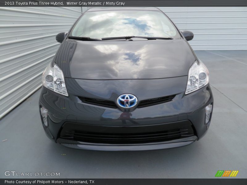 Winter Gray Metallic / Misty Gray 2013 Toyota Prius Three Hybrid